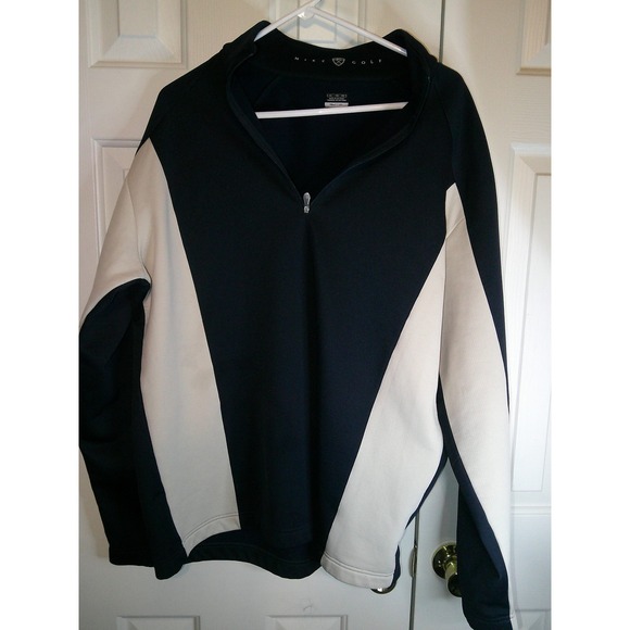 Nike Other - Nike Golf Pullover Half‎ Zip Long Sleeve Athletic Navy Gray Mens XL